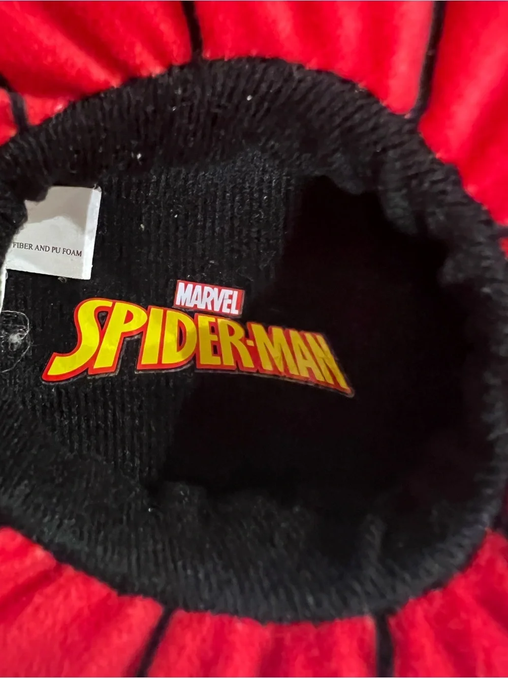 MARVEL SPIDER-MAN SLIPPERS FOR BOYS INDOOR HOUSE SLIPPERS. COZY PLUSH 9T-10T